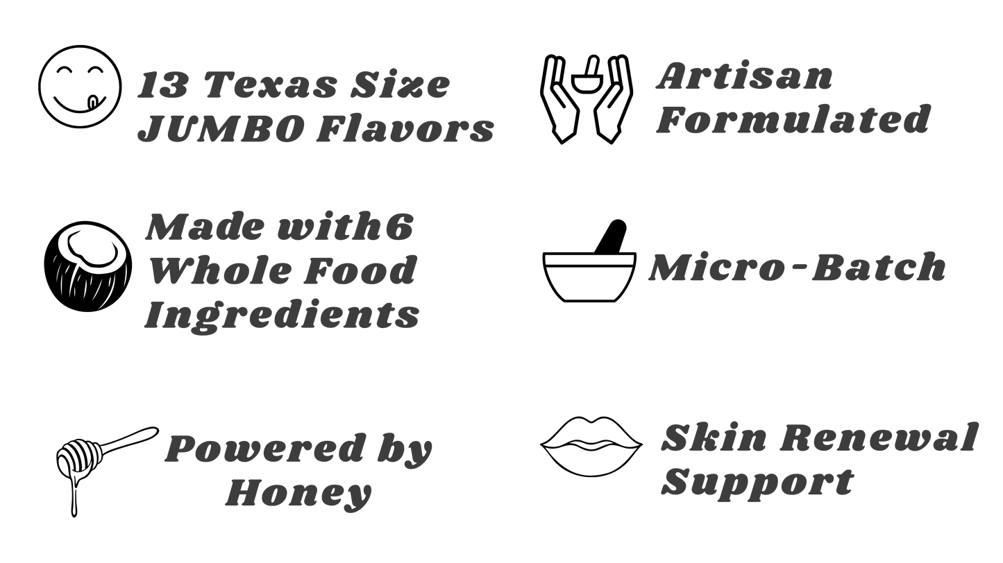 JUMBO Juicy Honey Lip Balm Flavored Elixirs